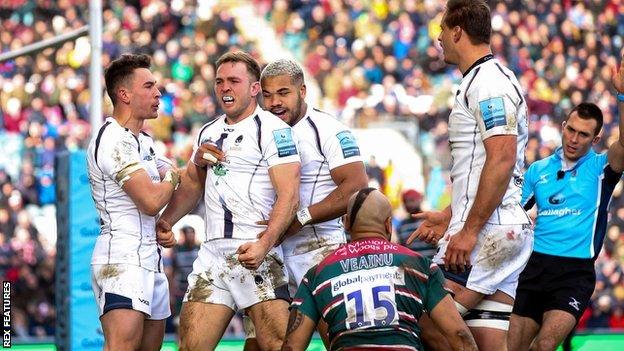 Worcester winger Perry Humphreys scored the first of the game's two tries against old club