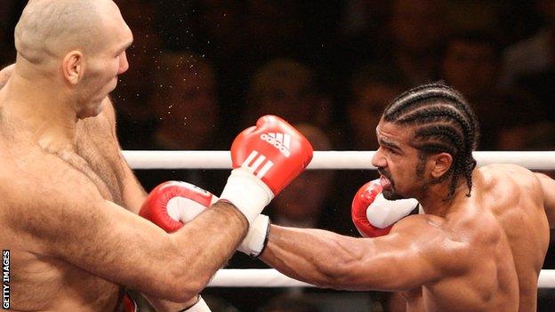 Nikolai Valuev and David Haye