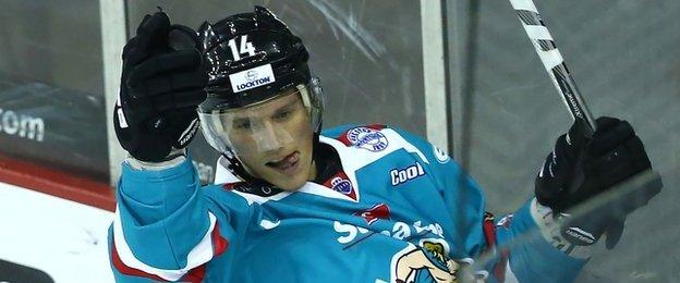 Belfast Giants player Mike Forney