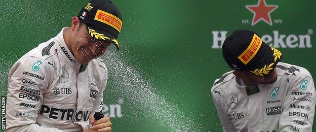 Rosberg and Hamilton