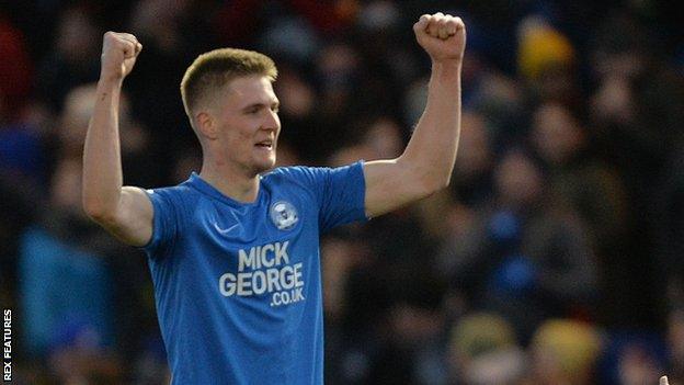 Josh Knight in action for Peterborough United