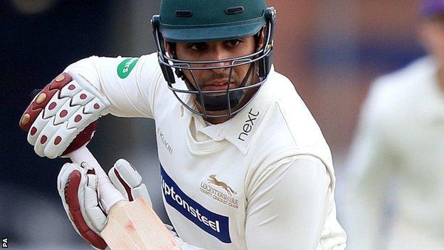 Leicestershire batsman Hasan Azad