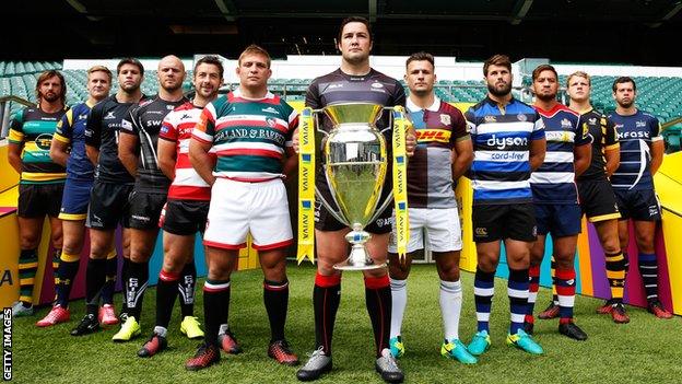 Premiership rugby captains