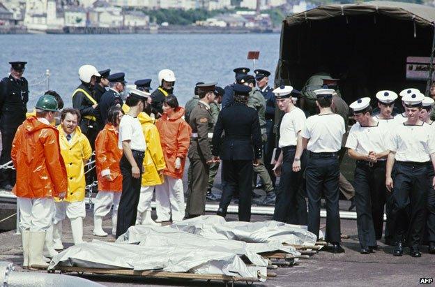 Bodies retrieved from the water 1985