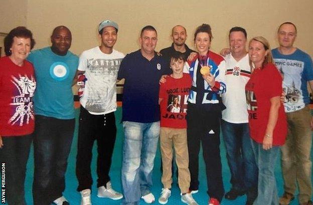 Jade Jones and her family