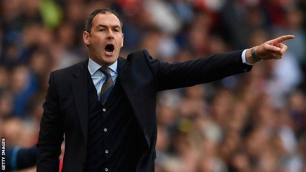 Swansea City boss Paul Clement