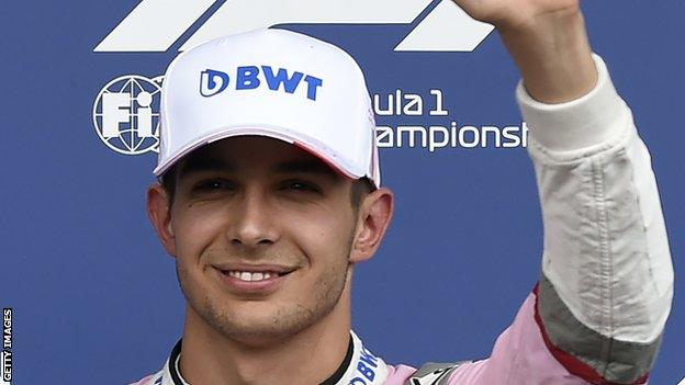 Esteban Ocon has 45 points in this season's standings