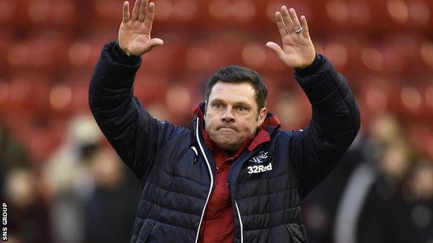 Rangers interim manager Graeme Murty will stay in the role until the end of the season