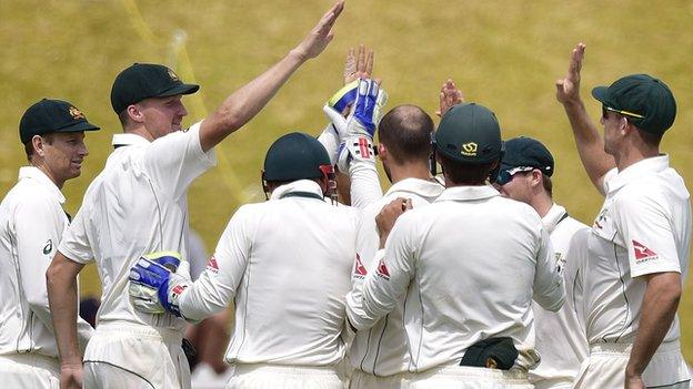 Australia celebrate victory over New Zealand