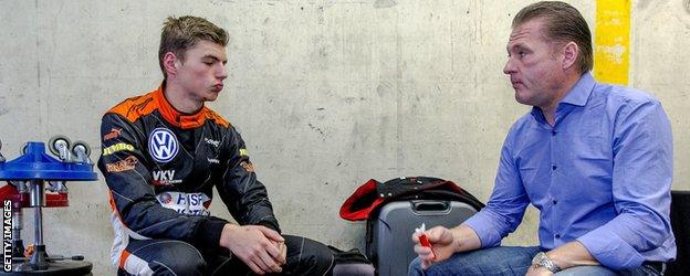 Max and Jos Verstappen