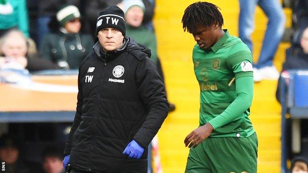 Celtic defender Dedryck Boyata injured against Kilmarnock