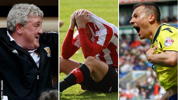 Steve Bruce, Marcello Trotta and Paul Caddis (left to right)