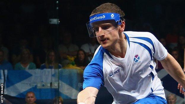 Alan Clyne in action for Scotland at the Commonwealth Games in Glasgow