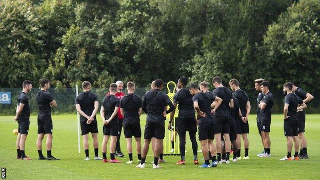 St Mirren training