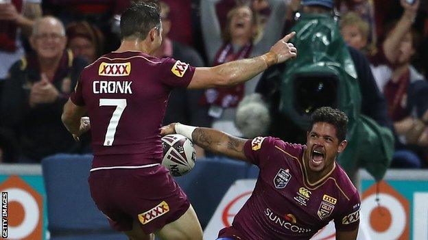 Cooper Cronk and Dane Gagai