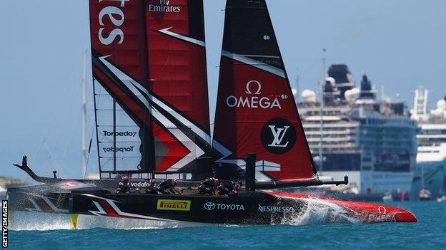 New Zealand compete at America's Cup