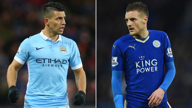 Sergio Aguero and Jamie Vardy