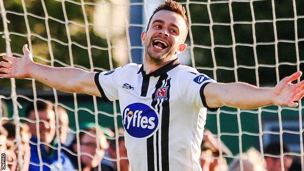 Robbie Benson bagged a double for the Lilywhites in the Maginn Park victory