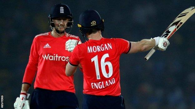 Joe Root and Eoin Morgan