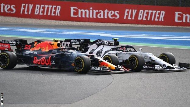 Alex Albon and Pierre Gasly