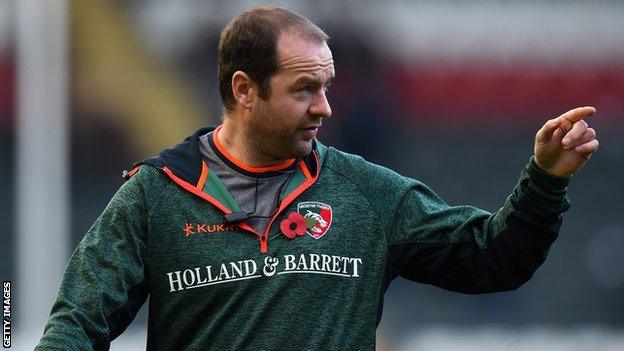 Leicester Tigers interim head coach Geordan Murphy