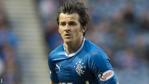 Rangers midfielder Joey Barton