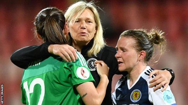 Anna Signeul (centre) with Shannoon Lynn and Frankie Brown