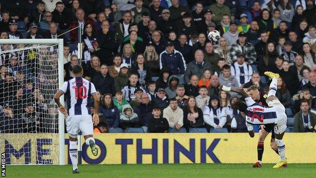 Brandon Thomas-Asante's stunning overhead kicked sealed all three points for West Bromwich Albion