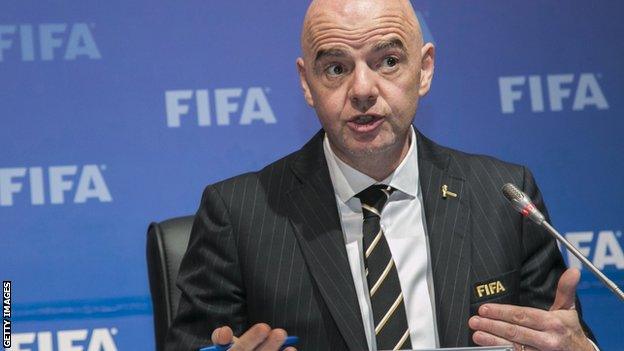 Fifa president Gianni Infantino