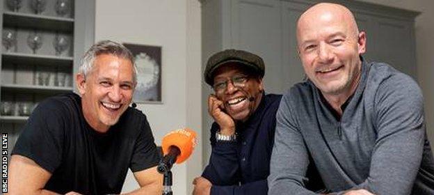 Gary Lineker, Ian Wright and Alan Shearer