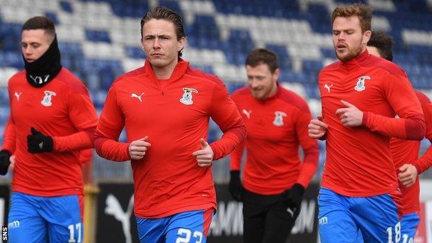 Scott Allan training with Inverness