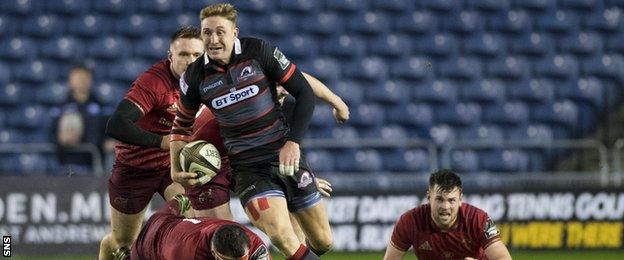 Dougie Fife lacerates the Munster defence