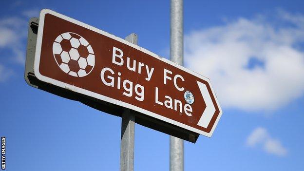 Bury have had four matches suspended by the English Football League this season