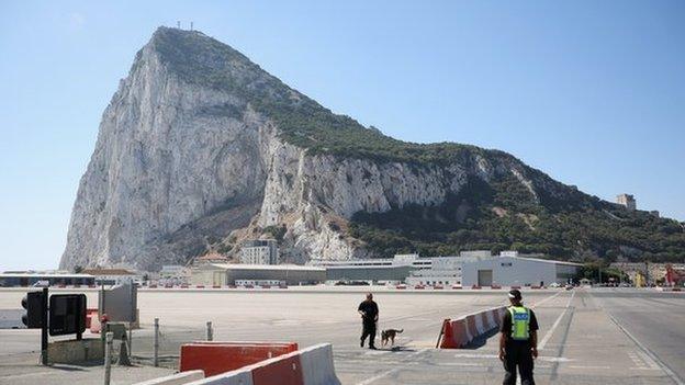 The famous rock of Gibraltar