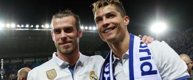 Gareth Bale and Cristiano Ronaldo