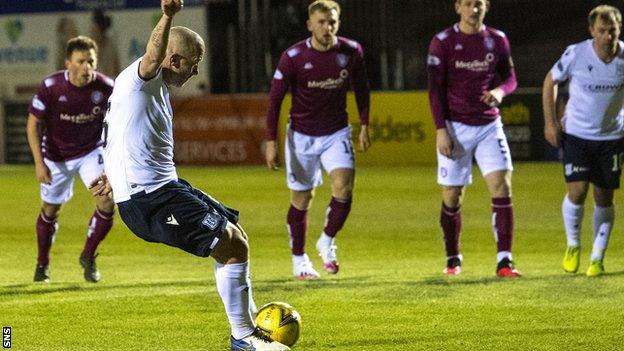 Dundee failed to add to Charlie Adam's penalty opener