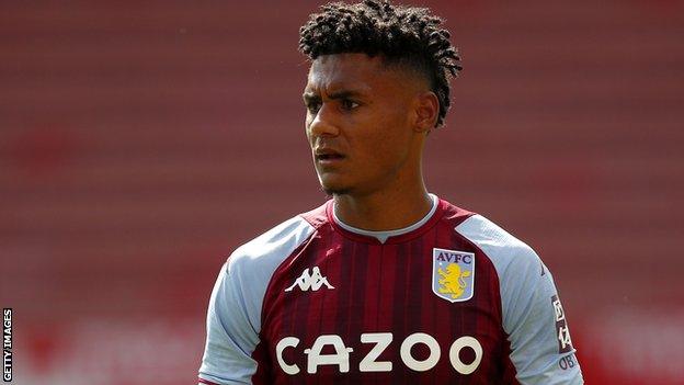 Ollie Watkins in action for Aston Villa