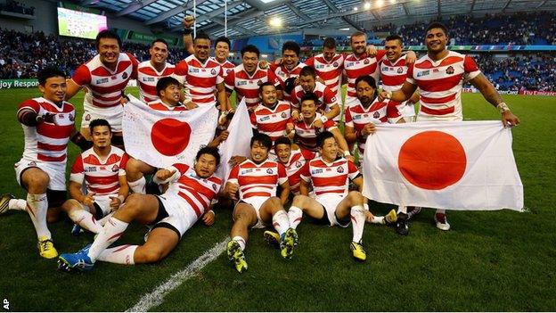 Japan beat South Africa