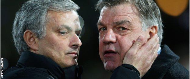 Jose Mourinho and Sam Allardyce