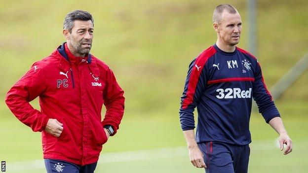 Pedro Caixinha and Kenny Miller