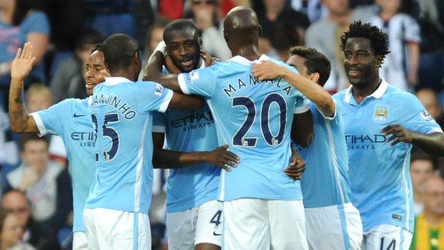 Manchester City celebrate