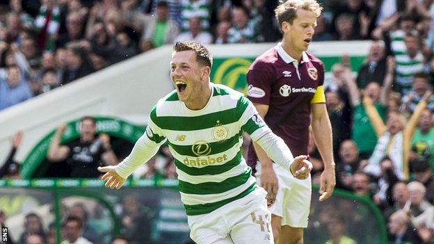 Callum McGregor celebrates