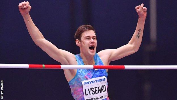 Danil Lysenko produced a timely jump at 2.36m to land the World Indoor Championship