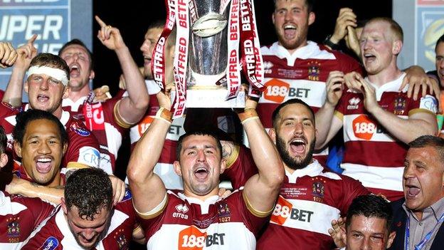 Wigan were crowned Super League champions for the fifth time in October after beating Warrington