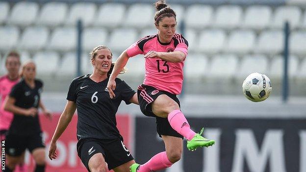 Jane Ross opened the scoring for Scotland