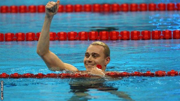 Ollie Hynd won gold in the 400m freestyle S8 and 200m individual medley SM8 at the 2016 Paralympics