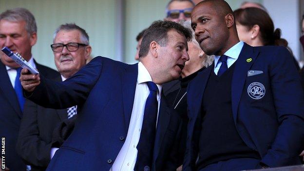 QPR director of football Les Ferdinand (right)