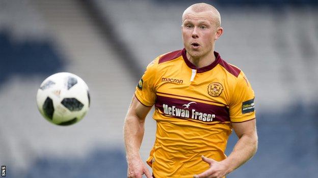 Motherwell striker Curtis Main