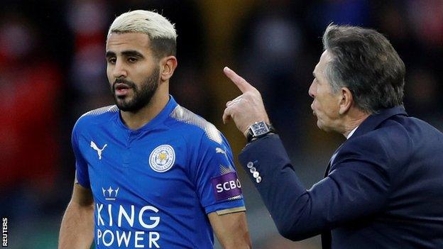 Riyad Mahrez (left)