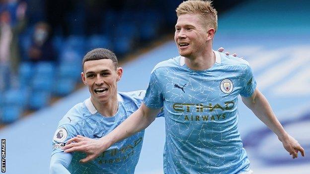 Phil Foden and Kevin de Bruyne